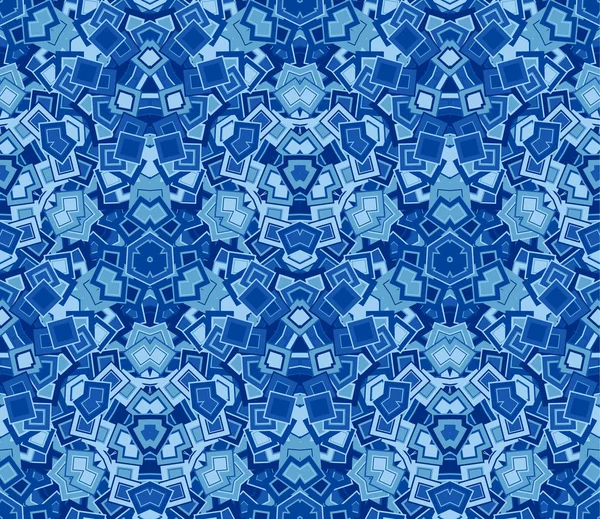 Patrón sin costura abstracto azul, fondo. Compuesto de color — Vector de stock