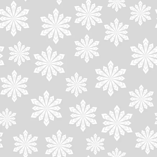 Kış seamless modeli. Gri bir arka plan üzerinde kar taneleri.