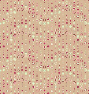 Buğday arka plan üzerinde geometrik seamless modeli. Renkli Daireler farklı boyutlarda oluşur. Doku ve sanatsal kompozisyonlar için tasarım öğesi olarak yararlı.