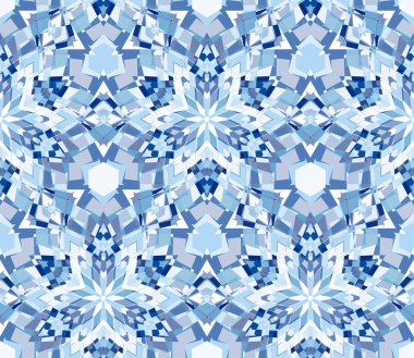 Mavi seamless modeli. Dikişsiz desen soyut öğeler beyaz arka plan üzerinde bulunan renk oluşur. Doku, desen ve sanatsal kompozisyonlar için tasarım öğesi olarak yararlı.