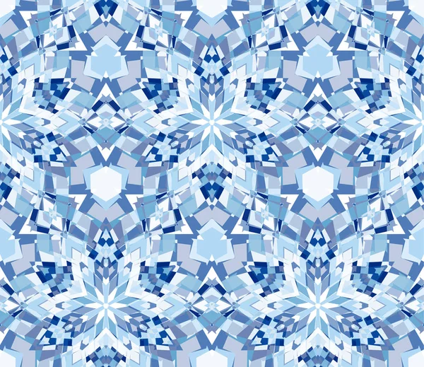 Blue Seamless Pattern Seamless Pattern Composed Color Abstract Elements Located — Stock Vector