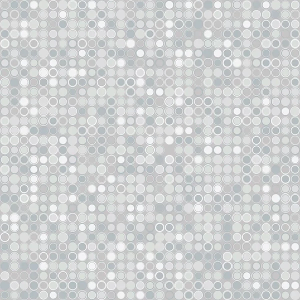Geometrické Pozadí Mozaika Skládající Kulaté Prvky Nachází Pozadí Šedé Barvy — Stockový vektor