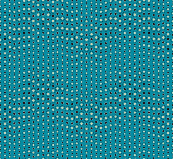 青の背景に抽象的なシームレス パターン 波の形をしています ラウンドの幾何学図形で構成されます テクスチャの芸術的な組成設計要素として役に立つ — ストックベクタ