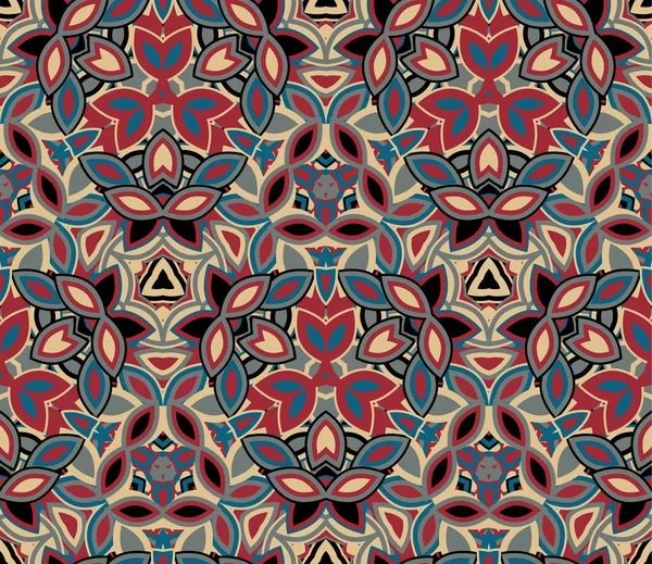 Kaléidoscope Motif Sans Couture Fond Formes Abstraites Colorées Utile Comme Illustration De Stock