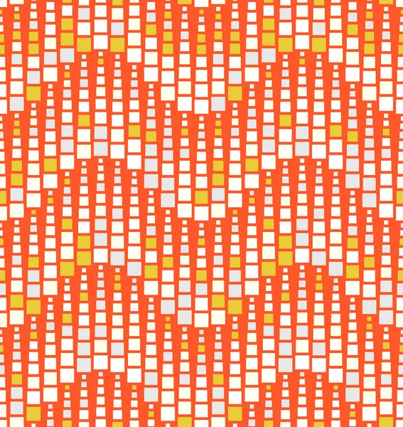 Seamless Pattern Red Background Has Shape Wave Consists Geometric Elements — Stock Vector