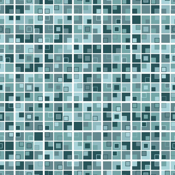 Geometric Mosaic Seamless Pattern Consists Squares Color White Background Useful — Stock Vector