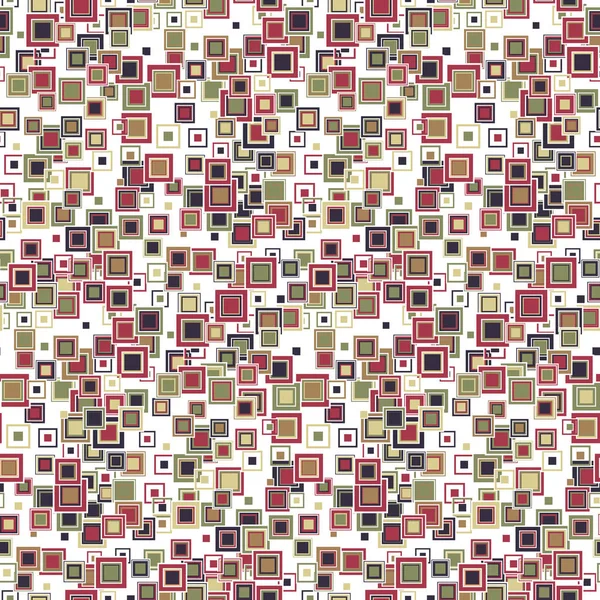 Abstraktní Bezešvý Vzor Pozadí Textura Geometrické Prvky Čtvercového Tvaru Volná — Stockový vektor