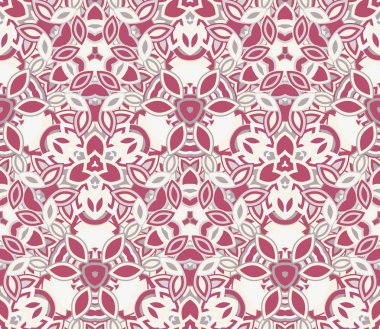 Kaleydoskop kusursuz desen, arka plan. Soyut şekiller. Doku ve sanatsal kompozisyonlar için tasarım ögesi olarak kullanışlı.