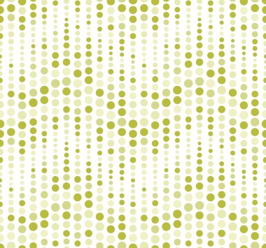 Kusursuz desen, arka plan, doku. Geometrik elementler, daireler. Puantiyeli. Beyazın üzerine yeşilin tonları. Grafik tasarım ögesi.