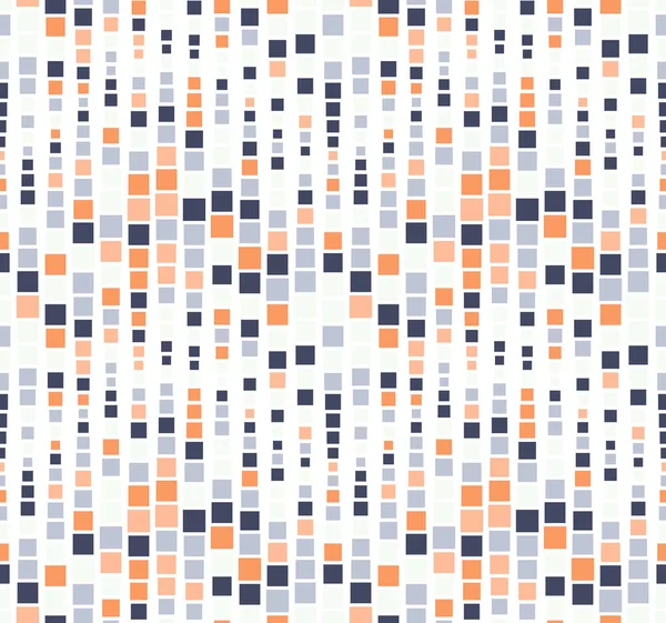 Naadloos Patroon Achtergrond Textuur Geometrische Elementen Vierkanten Gekleurd Mozaïek Wit — Stockvector