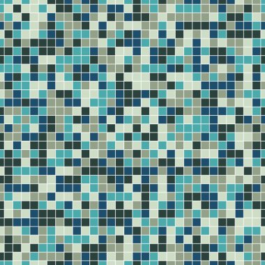 Mozaik geometrik dikişsiz desen, beyaz arkaplanda bulunan renkli eklem karelerinden oluşan doku. Grafik tasarım ögesi.