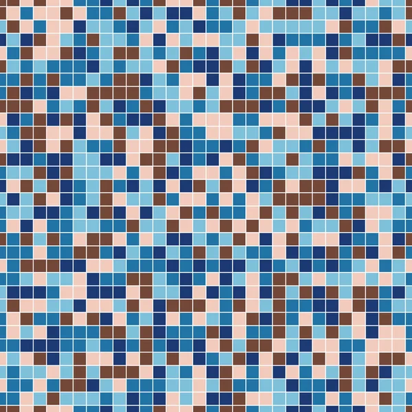 Mozaika Geometrické Bezešvé Vzor Textura Skládá Barevných Disjunktní Čtverce Nachází — Stockový vektor