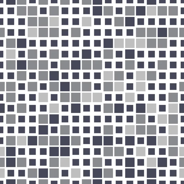 Mosaic Geometric Seamless Pattern Texture Consisting Black Gray Disjoint Squares — Stock Vector