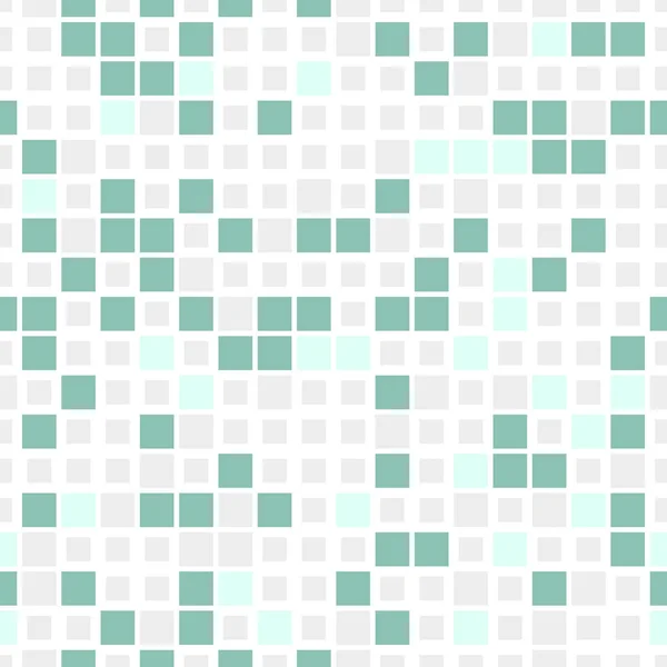 Mozaika Geometrické Bezešvé Vzor Textura Skládá Zelených Šedých Disjunktní Čtverce — Stockový vektor