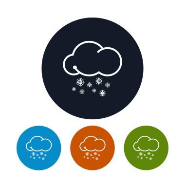 Simge kar yağışı, vektör çizim