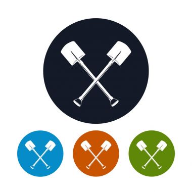 Çapraz bir kürek simgesi