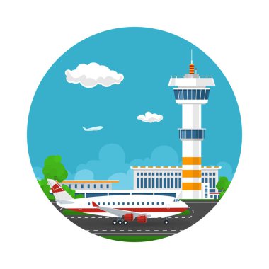 Simge uçak havaalanında varıyor