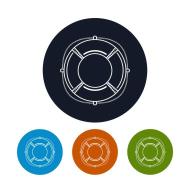 Simge lifebuoy, vektör çizim