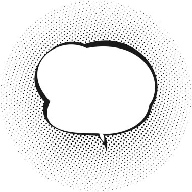 retro konuşma balonu