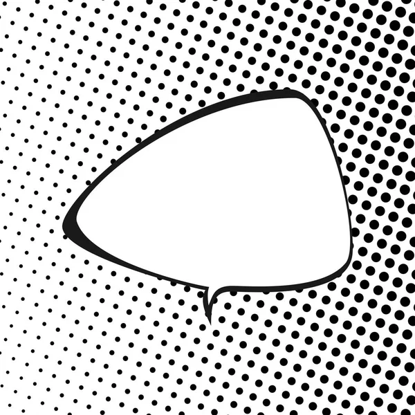 Triangular Speech Bubble, Pop Art — стоковый вектор