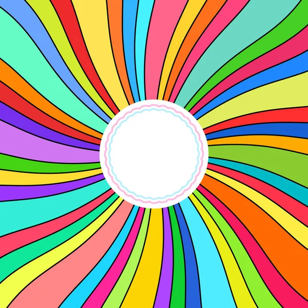 Fond abstrait, Rayons colorés — Image vectorielle