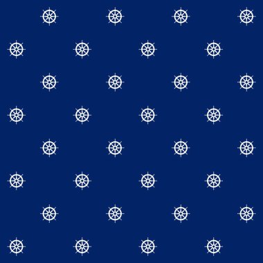 Tekne tekerlek üzerinde mavi arka plan, Seamless Modeli