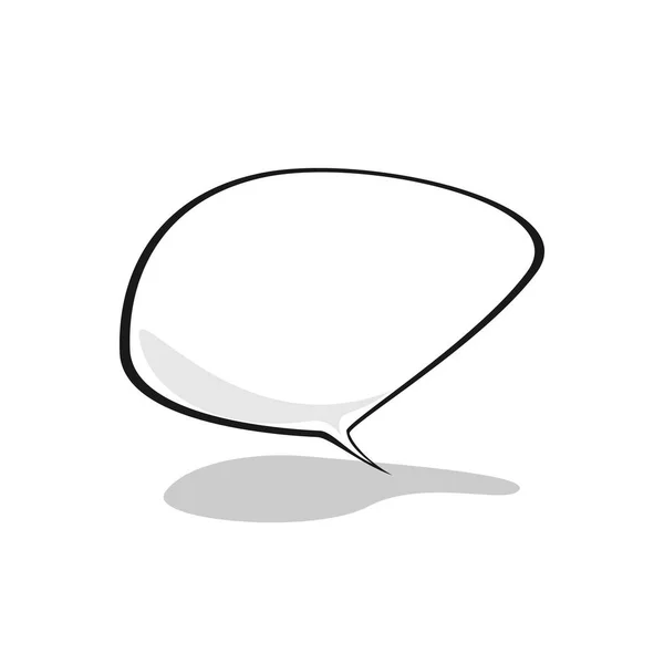 Speech Bubble on a White Background — Stock Vector