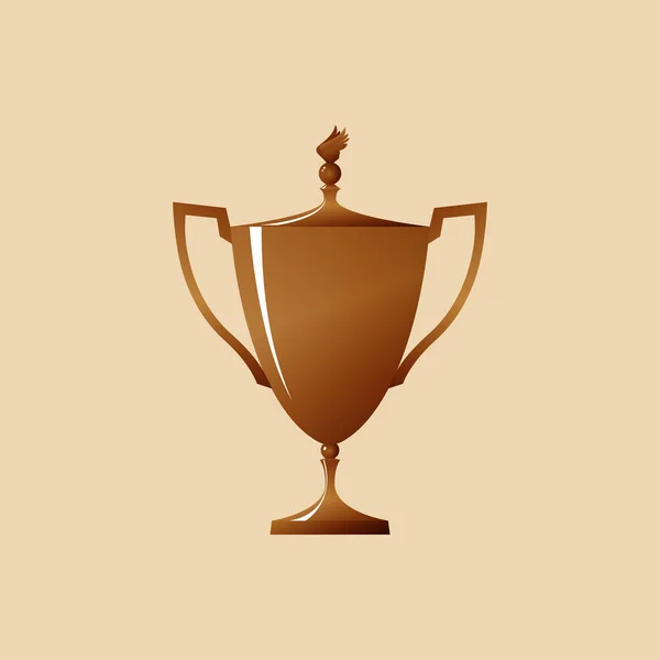 Bronze Cup of Winner — Stock Vector