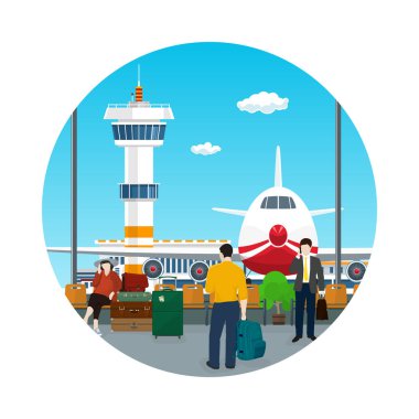Simge bekleme odası, seyahat ve Turizm kavramı