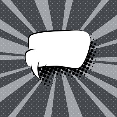 Güneş ışınları arka plan ve konuşma balonu