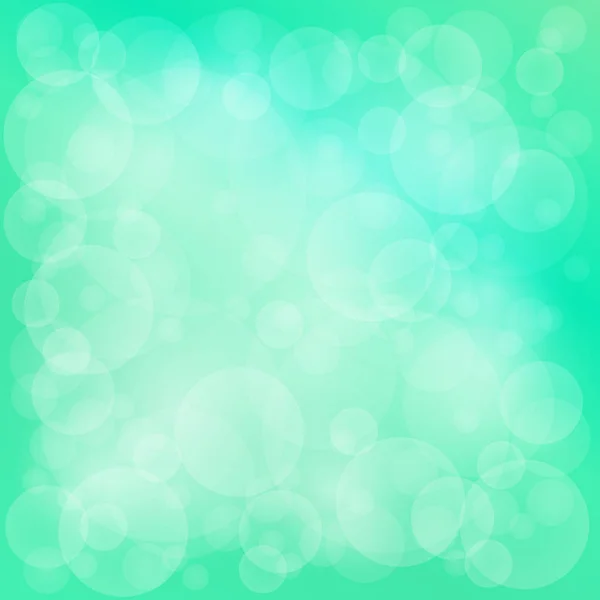 Vert Soft Bright Bokeh fond — Image vectorielle