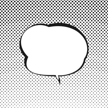 Retro tarzı konuşma balonu