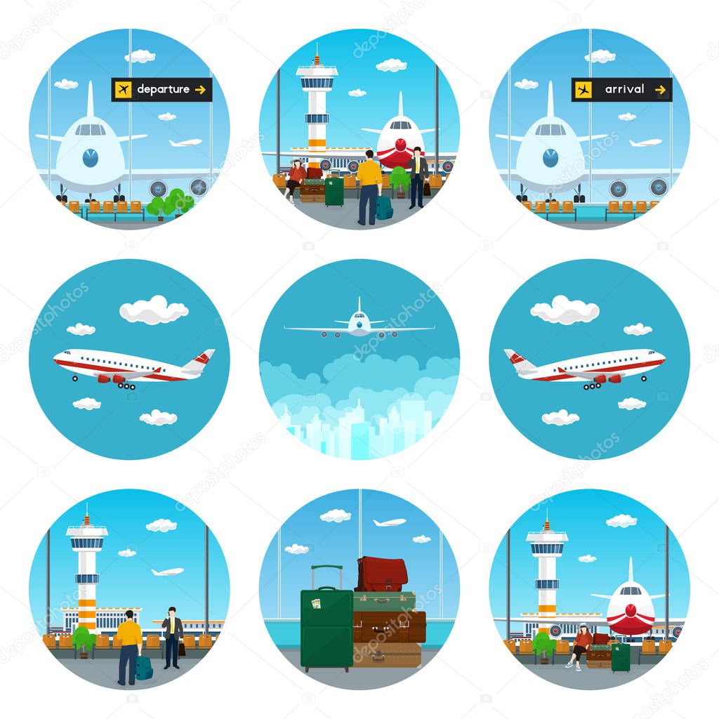 Set of Airport Icons