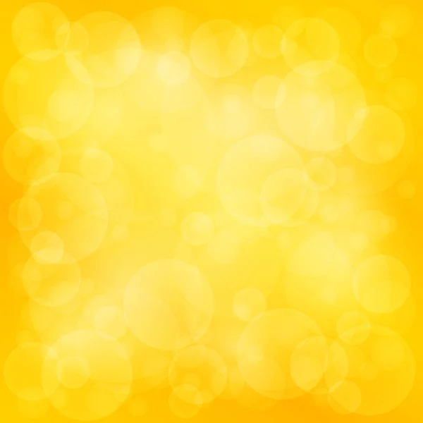 Fundo brilhante macio amarelo de Bokeh — Vetor de Stock