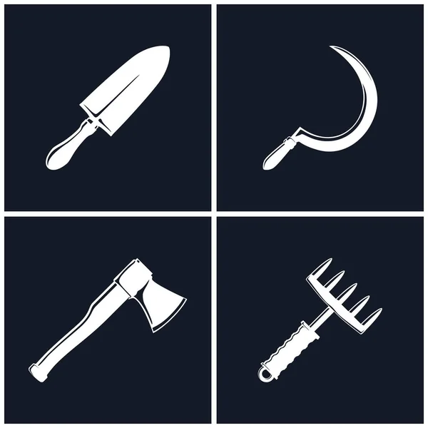 Set Tools landbouw — Stockvector