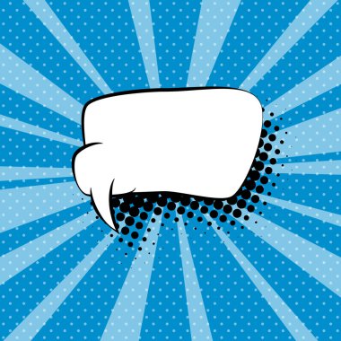 Güneş ışınları arka plan ve konuşma balonu