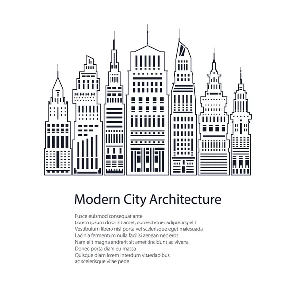 El ilanı Modern büyük şehir