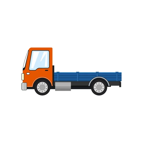 Orange Mini Lorry без навантаження ізольовані — стоковий вектор