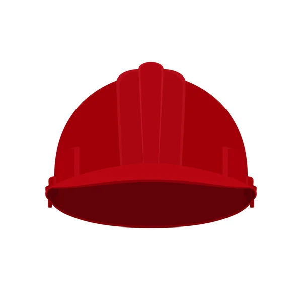 Червоний працюють шолома безпеки — стоковий вектор