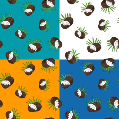 Hindistan cevizi ile dört Seamless Modeli