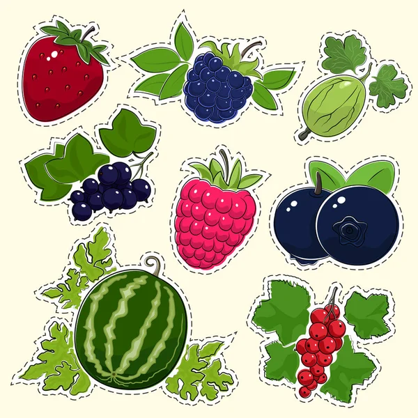 Meyve Berry çıkartmaları kümesi