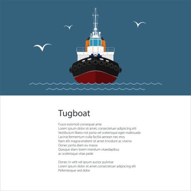 Poster with Push Boat clipart