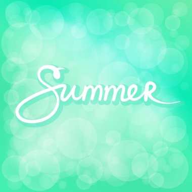 Summer Time Green Bokeh Background
