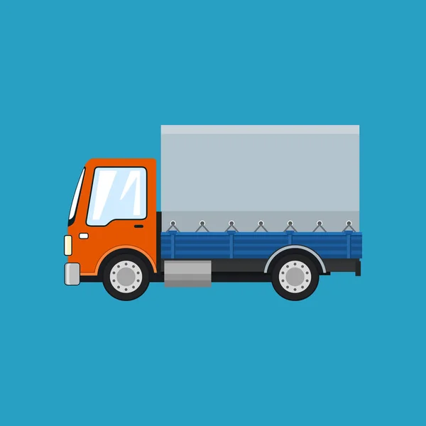 Malé kryté Truck, samostatný — Stockový vektor