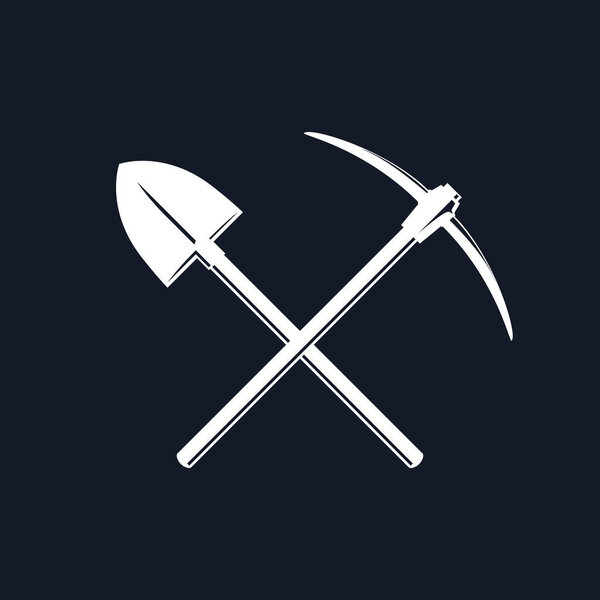 Crossed Shovel and Pickaxe