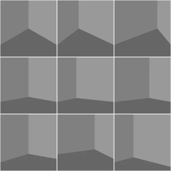 Ensemble de coin gris vide de la pièce — Image vectorielle