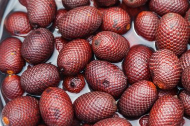 Mauritia flexuosa Aguaje. Exotic fruit of America