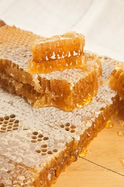 Sweet Slices Honeycombs — Stock Photo, Image