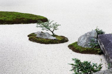 Japon bahçesi. Minimalizm, parça.