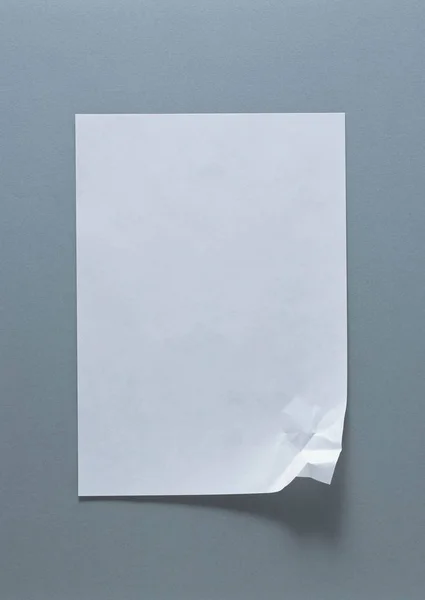 Boş Defteri Gri Arka Plan Üzerinde Kağıt — Stok fotoğraf